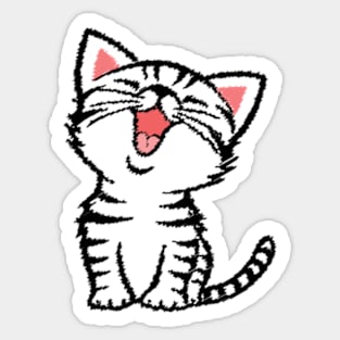 American Shorthair Happy Sticker